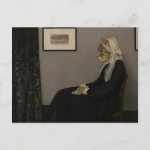 Moederkat van Whistler Parodie Klassieke Kunst Briefkaart