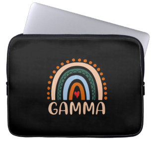 Moederkunst Gamma Rainbow Grandma Cute Birthday Laptop Sleeve