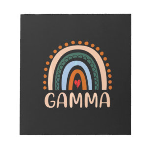 Moederkunst Gamma Rainbow Grandma Cute Birthday Notitieblok