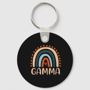 Moederkunst   Gamma Rainbow Grandma Cute Birthday Sleutelhanger