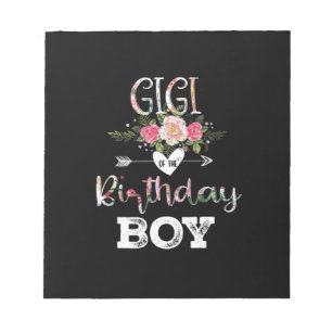 Moederkunst   Gigi of a Birthday Boy Notitieblok