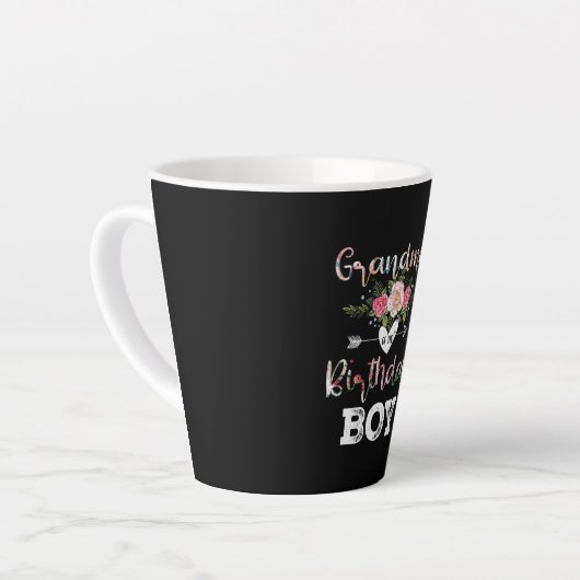 Moederkunst | Grootmoeder van een geboorte jongen Latte Mok (Linkerhoek)