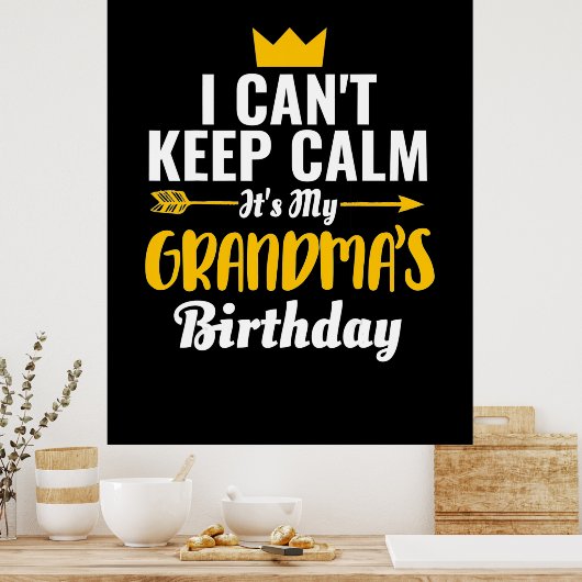 Moederkunst | Het is mijn grootmakerdag Poster (Keuken)