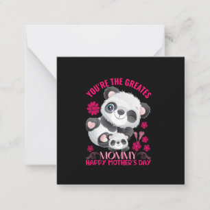 Moederkunst, jij bent de grootste mammie notitiekaartje