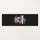 Moederkunst | Mama mama Bruh Floral Birthday Yogamat (Voorkant (horizontaal))