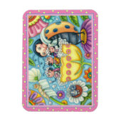 MOEDERLADYBUG EN KINDEREN, TULIP BUBBLE BATH MAGNEET (Verticaal)