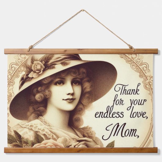 Moederliefde Hangend Wandkleed (Voorkant)
