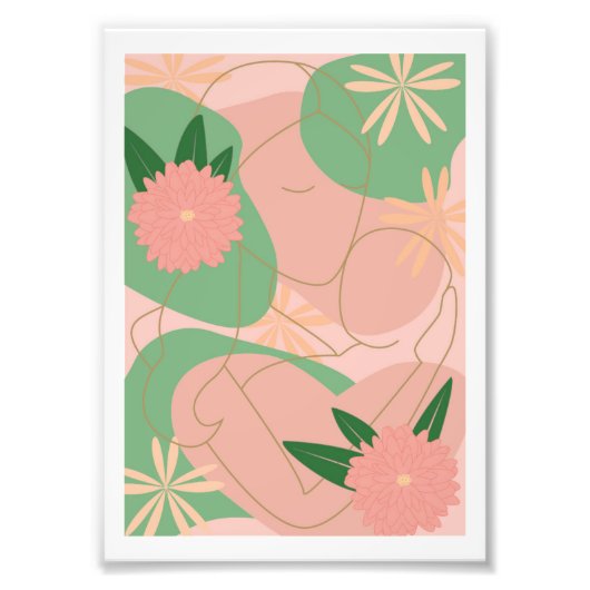 Moederliefde_Roze Foto Afdruk (Voorkant)