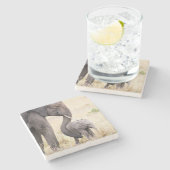 Moederliefde Stenen Onderzetter (Zijkant)