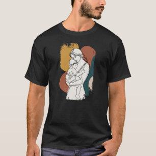 Moederlijke Sereniteit: Een Minimalistische Omarmi T-shirt