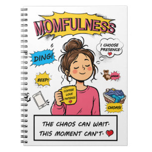 Moederlijkheid Comic Mindful Moeder Citaat Kunst Notitieboek