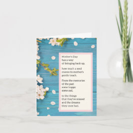 Moederloze Moederdag Kaart - Gedicht