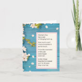 Moederloze Moederdag-Kaart - Gedicht Kaart (Voorkant)