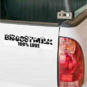 Moedermelk = 100% liefde bumpersticker (Op Truck)