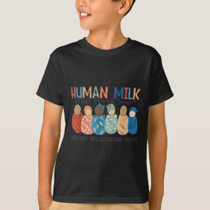 Moedermelk Moms Melk S Nationale Borstvoeding Maan T-shirt