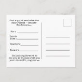 Moederonderwijzer Conference Blue Owl Briefkaart (Achterkant)