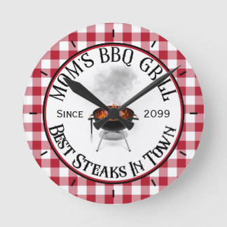 Moeders BBQ-grill beste biefstukken in de stad Ronde Klok