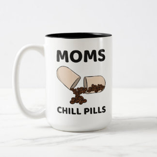 Moeders Chill Pillen Coffee Bean Capsule Tweekleurige Koffiemok