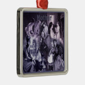  moeders en kinderen Collage Metalen Ornament (Rechts)