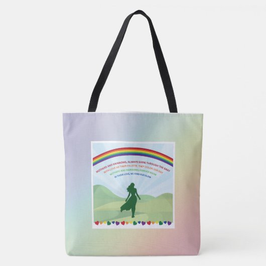 Moeders en regenbogen Moederdag Canvas tas (Voorkant)