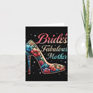 Moeder's Fabulous Bruid Bloemen Happy Wedding Marr Kaart