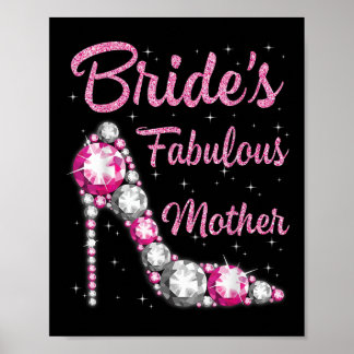 Moeders Fabulous Bruid Happy Wedding Getrouwd Dag  Poster