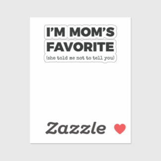 Moeders Favoriete Kind Grappig I_m Mom_s Favoriet Sticker