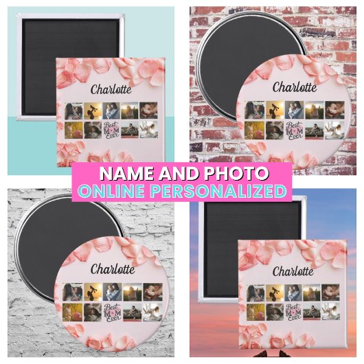 Moeder's Fotocollage Script Beste Moeder Ooit Magneet