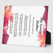 Moeder's gedicht fotoplaat (Zijkant)