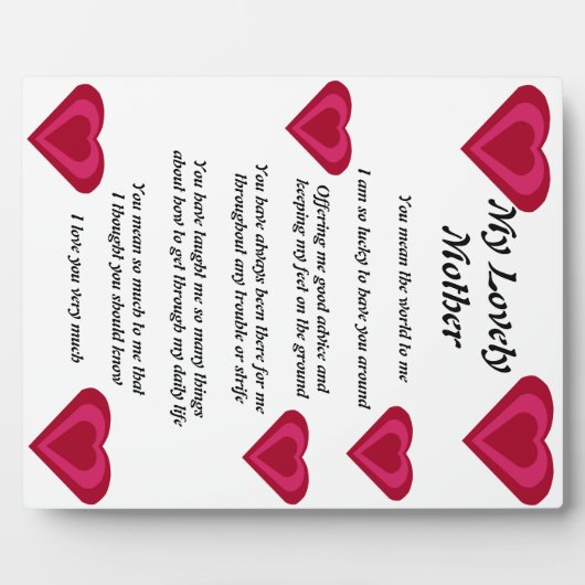 Moeder's gedicht fotoplaat (Voorkant)