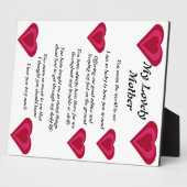 Moeder's gedicht fotoplaat (Zijkant)