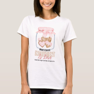 Moeders Geheime Ingrediënt Is Liefde Hart Koekjes T-shirt