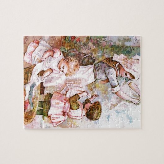 MOEDERS HELPERS OP WASDAG LEGPUZZEL (Horizontaal)