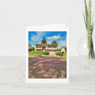 Moeders huis 41 jaar. kaart
