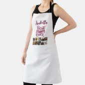 Moeder's Keepsake Photo Collage Trendy Quote Schort (Insitu)