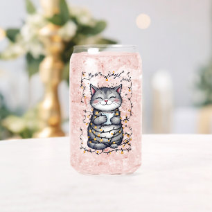 Moeder's Kerst Drink Blikvorm Glas