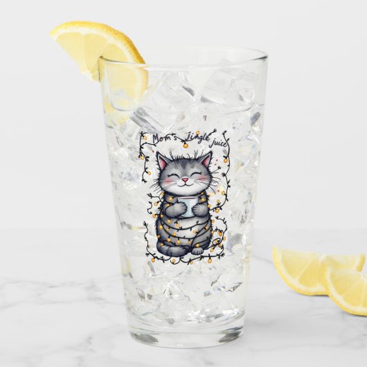 Moeder's Kerst Drink  Glas (Voorkant ijs)