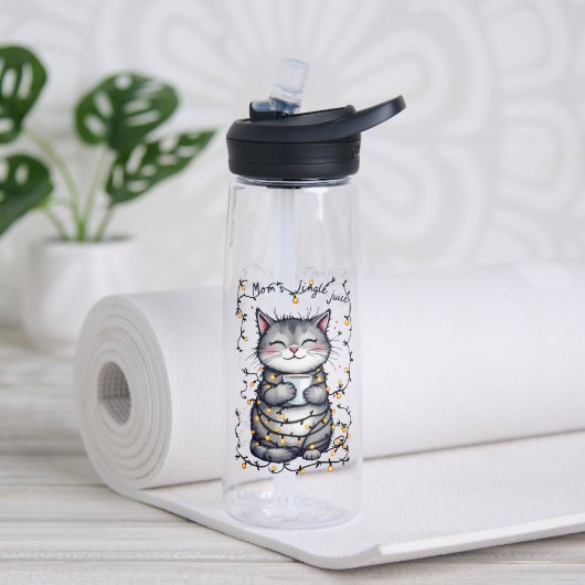 Moeder's Kerst Drink Waterfles (Yoga (Gedraaid) )