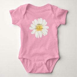 Moeder's Kleine Bloem Cute Daisy Roze Romper