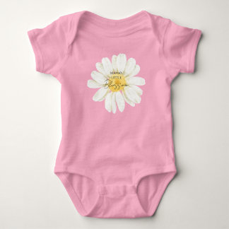 Moeder's Kleine Bloem Mooie Madelief Roze Romper