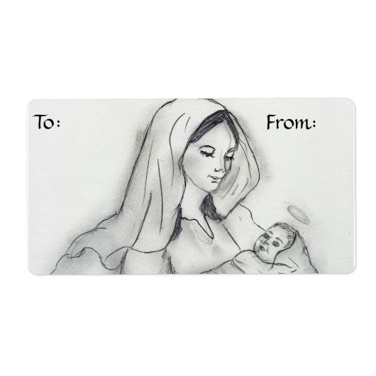 Moeder's Liefde Gift Label (Voorkant)