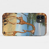 Moeder's liefde Giraffe Case-Mate iPhone Case (Achterkant (horizontaal))