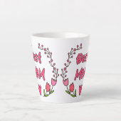 Moeder's Love Blossom - Beste Mam Ooit Latte Mok (Voorkant)