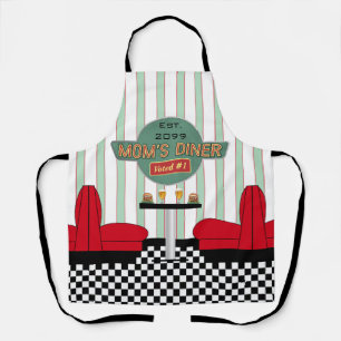 Moeder's Retro Diner met Burgers & Bier Schort