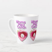 Moeders spelen vangst latte mok (Linkerhoek)