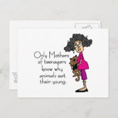 Moeders van tieners briefkaart (Voorkant / Achterkant)
