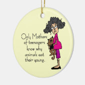 Moeders van tieners keramisch ornament (Links)