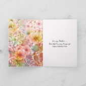 Moeders Verjaardag Bloementuin Kaart (Binnen)