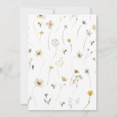 Moeders verjaardagsfeestje voor wilde bloemetjes b kaart (Achterkant)