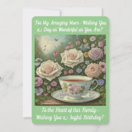 Moeders verjaardagskaart kaart